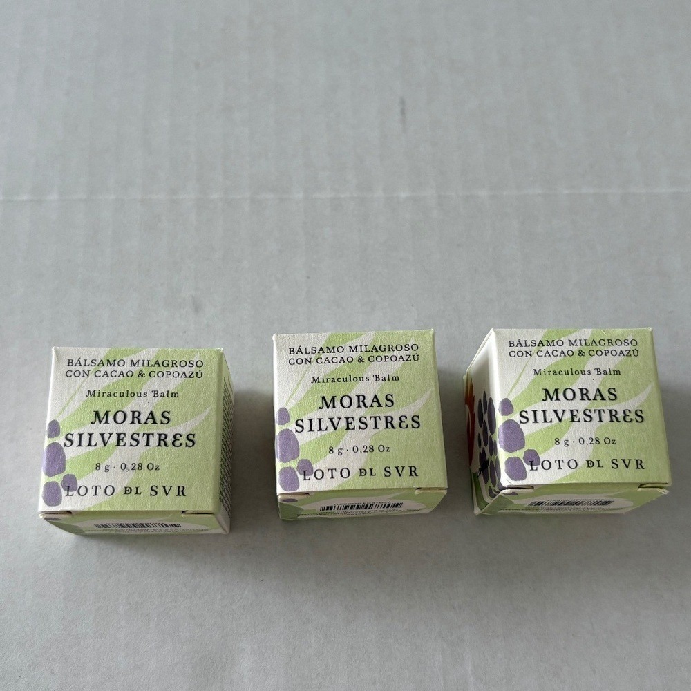 Loto del Sur -3 Miraculous Balm for Lips With Cacao and Copoazu - 0.28oz. NEW